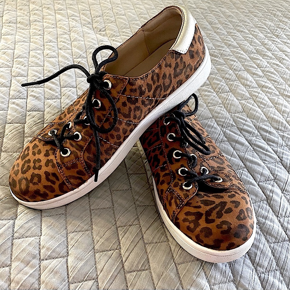 PAIGE Leopard Print Sneakers Size 9